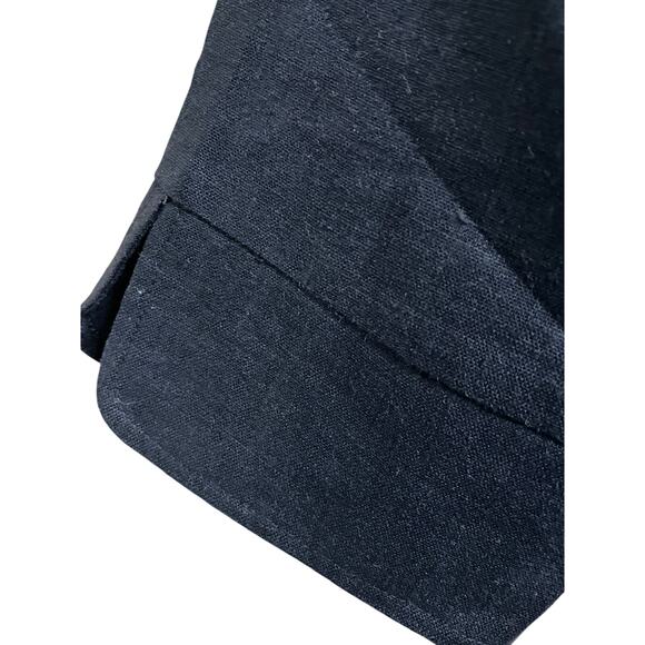 Jessica Holbrook Black Linen Blend Shirt Dress Small NWT - Picture 6 of 9